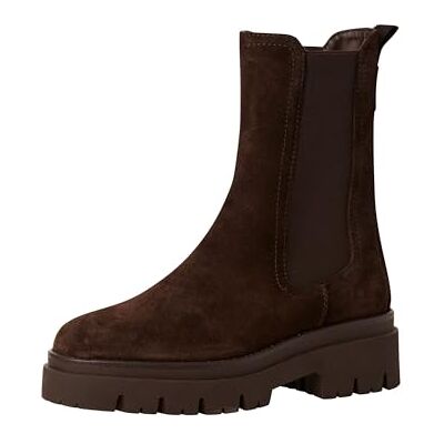 Tamaris 1-25992-41/001 Slip-on laarzen voor dames, leer en textiel, zwart, mokka suède, 38 EU 38 EU Tamaris 1-25992-41/001 Slip-on laarzen voor dames, leer en textiel, zwart, mokka suède, 38 EU 38 EU