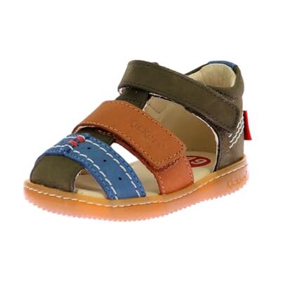 Kickers Kick Bazar uniseks kindersandalen, Kaki Camel Blauw, 26 EU 26 EU Kickers Kick Bazar uniseks kindersandalen, Kaki Camel Blauw, 26 EU 26 EU