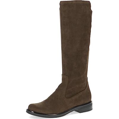 CAPRICE Hoge laarzen voor dames zonder hak Airmotion Flach tot knie breedte G veganistisch, groen (kaki stretch), 37,5 EU 37.5 EU CAPRICE Hoge laarzen voor dames zonder hak Airmotion Flach tot knie breedte G veganistisch, groen (kaki stretch), 37,5 EU 37.5 EU