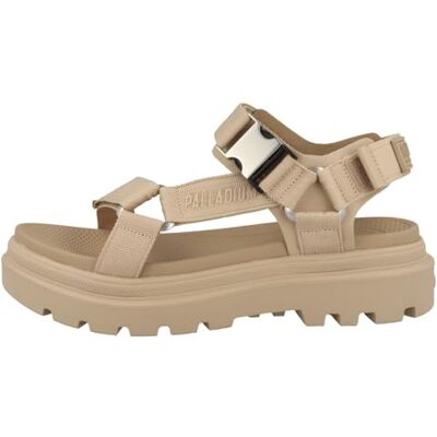 Palladium Pallacruise riem, platte sandalen, uniseks, Beige Tan 38 EU Palladium Pallacruise riem, platte sandalen, uniseks, Beige Tan 38 EU