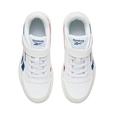 Reebok Court Advance Elastische Lace & Top Strap Sneakers, uniseks, kinderen, Wit Retrored Twilight Blue, 33 EU 33 EU Reebok Court Advance Elastische Lace & Top Strap Sneakers, uniseks, kinderen, Wit Retrored Twilight Blue, 33 EU 33 EU