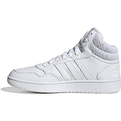 Adidas Hoops 3.0 Mid Lifestyle Basketbal Classic Vintage Schoenen Heren, Cloud White / Cloud White / Cloud White 36 2/3 EU Adidas Hoops 3.0 Mid Lifestyle Basketbal Classic Vintage Schoenen Heren, Cloud White / Cloud White / Cloud White 36 2/3 EU