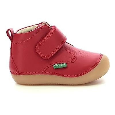 Kickers Sabio Uniseks kinderlaarzen & enkellaarzen voor baby's eerste stappen, Rood 19 EU Kickers Sabio Uniseks kinderlaarzen & enkellaarzen voor baby's eerste stappen, Rood 19 EU