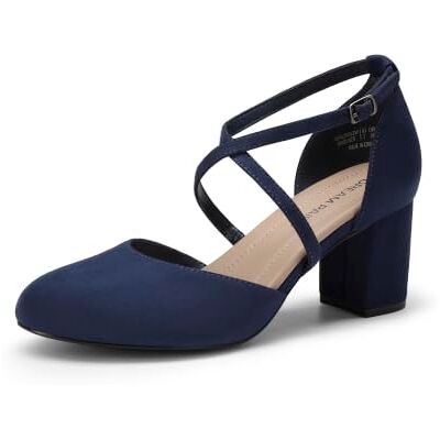 DREAM PAIRS Elegante en comfortabele pumps voor dames Hoge hakken met verstelbare gespsluiting, blokhak, feestschoenen, bruidsschoenen 37 EU DREAM PAIRS Elegante en comfortabele pumps voor dames Hoge hakken met verstelbare gespsluiting, blokhak, feestschoenen, bruidsschoenen 37 EU
