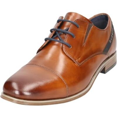 bugatti Derby heren derby, met textielinzetstuk en kruisveters, cognac, maat 42 EU, cognac, 42 EU 42 EU bugatti Derby heren derby, met textielinzetstuk en kruisveters, cognac, maat 42 EU, cognac, 42 EU 42 EU