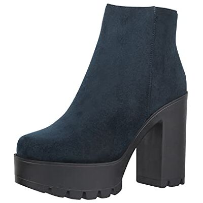 Elara Chunkyrayan Enkellaarsjes voor dames, Murcia blauw, 41 EU 41 EU Elara Chunkyrayan Enkellaarsjes voor dames, Murcia blauw, 41 EU 41 EU