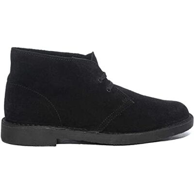 Clarks Desert Boot Bushacre 3 Chukka-laarzen voor heren, Black Sde, 46 EU 46 EU Clarks Desert Boot Bushacre 3 Chukka-laarzen voor heren, Black Sde, 46 EU 46 EU
