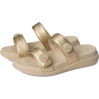 Fitflop F-mode Go Beadie-Button Adj. Platte 2-bar Slides Damessandalen, Platina, 43 EU 43 EU Fitflop F-mode Go Beadie-Button Adj. Platte 2-bar Slides Damessandalen, Platina, 43 EU 43 EU