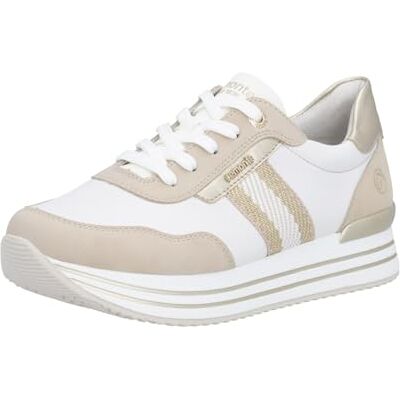 Remonte D1331 lage sneakers voor dames, Wit. 36 EU Remonte D1331 lage sneakers voor dames, Wit. 36 EU