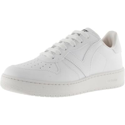 victoria Madrid Lage sneakers, uniseks, lederlook, wit, monochroom en geperforeerde teen, 1258245, voor volwassenen, Wit., 38 EU 38 EU victoria Madrid Lage sneakers, uniseks, lederlook, wit, monochroom en geperforeerde teen, 1258245, voor volwassenen, Wit., 38 EU 38 EU