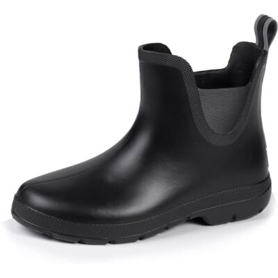 Isotoner Zeer comfortabele regenlaarzen voor dames (Everywear™-technologie), kort, eenvoudig aan te trekken, zwart., 40 EU 40 EU Isotoner Zeer comfortabele regenlaarzen voor dames (Everywear™-technologie), kort, eenvoudig aan te trekken, zwart., 40 EU 40 EU