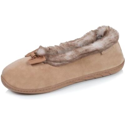 Isotoner Pantoffels voor dames, ballerina's, fluweel, ultra comfortabele zool, camel, 37 EU 37 EU Isotoner Pantoffels voor dames, ballerina's, fluweel, ultra comfortabele zool, camel, 37 EU 37 EU