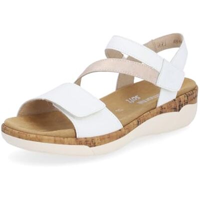 Remonte Modieuze damessandalen R6860, maat: 38 EU, kleur: wit 38 EU Remonte Modieuze damessandalen R6860, maat: 38 EU, kleur: wit 38 EU