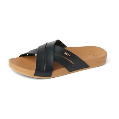 REEF Dames Flip Flops Cushion Spring Bloom, Black Tan 36 EU REEF Dames Flip Flops Cushion Spring Bloom, Black Tan 36 EU