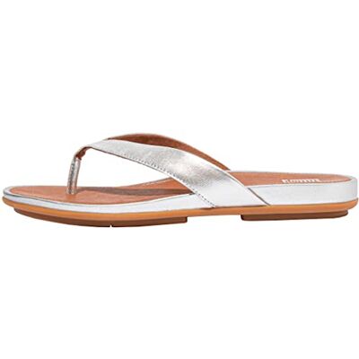 Fitflop Gracie, platte damessandalen, Zilver 03, 37 EU smalle maat 37 EU Étroit Fitflop Gracie, platte damessandalen, Zilver 03, 37 EU smalle maat 37 EU Étroit
