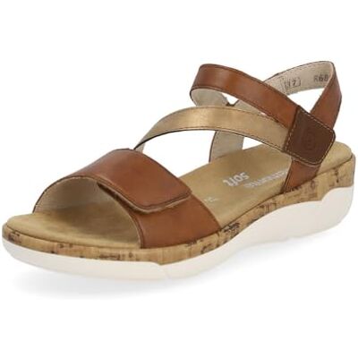 Remonte Modieuze damessandalen R6860, maat: 39 EU, kleur: bruin 39 EU Remonte Modieuze damessandalen R6860, maat: 39 EU, kleur: bruin 39 EU