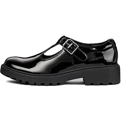 Geox Meisjes Casey Girl E ballerina's, zwart 1, 28 EU 28 EU Geox Meisjes Casey Girl E ballerina's, zwart 1, 28 EU 28 EU