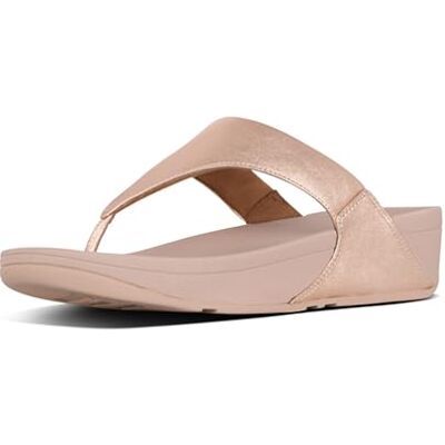 Fitflop Lulu Leather Toepost, platte damessandalen 38 EU Fitflop Lulu Leather Toepost, platte damessandalen 38 EU