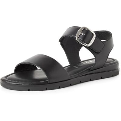 Tamaris Dames 1-28133-44 plateausandalen voor dames, Zwart leder, 41 EU 41 EU Tamaris Dames 1-28133-44 plateausandalen voor dames, Zwart leder, 41 EU 41 EU