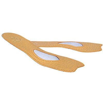 Kaps Orthopedische 3/4 lederen inlegzolen voor pumps en hoge hakken met ondersteuning van de voetboog, schoeninzetstukken met open teen voor vrouwen, ballet, alle maten, Natuurlijk. 37 EUR Kaps Orthopedische 3/4 lederen inlegzolen voor pumps en hoge hakken met ondersteuning van de voetboog, schoeninzetstukken met open teen voor vrouwen, ballet, alle maten, Natuurlijk. 37 EUR