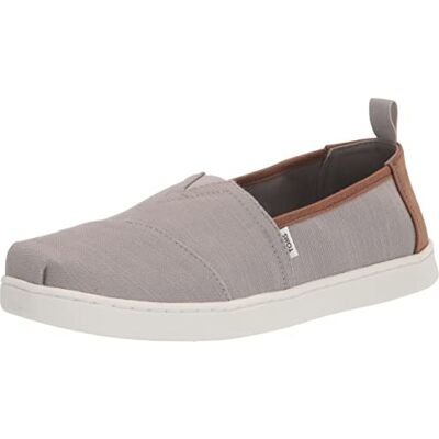 TOMS Alpargata, platte mocassin uniseks kinderen, Grijze motregen, 35 EU 35 EU TOMS Alpargata, platte mocassin uniseks kinderen, Grijze motregen, 35 EU 35 EU