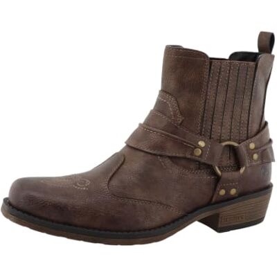 MUSTANG Westernlaarzen voor heren, bruin, maat 40 46 EU MUSTANG Westernlaarzen voor heren, bruin, maat 40 46 EU