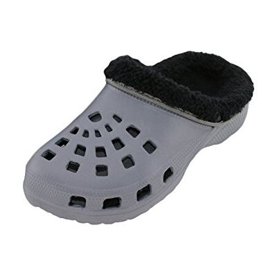 Brandsseller Klompen voor heren, tuinschoenen, gevoerd, blauw/grijs, blauw/turquoise, bruin/beige, grijs/zwart, grijs/rood en roze/grijs in de maten 36-45, Grijs/Zwart, 42 EU 42 EU Brandsseller Klompen voor heren, tuinschoenen, gevoerd, blauw/grijs, blauw/turquoise, bruin/beige, grijs/zwart, grijs/rood en roze/grijs in de maten 36-45, Grijs/Zwart, 42 EU 42 EU