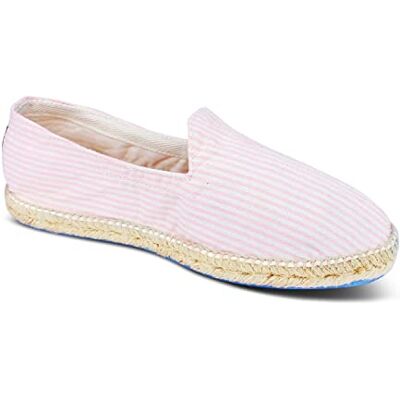 weltenmann Corralejo Espadrilles slip-on in kleuren, smal, van katoen, met stoffen zak, 41-46, handgemaakt in Spanje, Katoen Candy 43 EU weltenmann Corralejo Espadrilles slip-on in kleuren, smal, van katoen, met stoffen zak, 41-46, handgemaakt in Spanje, Katoen Candy 43 EU