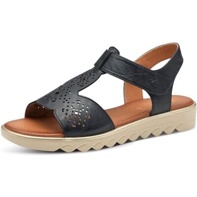 Jana Platte damessandalen, veganistisch, plateausandalen voor dames, Navy Blauw, 39 EU 39 EU Jana Platte damessandalen, veganistisch, plateausandalen voor dames, Navy Blauw, 39 EU 39 EU
