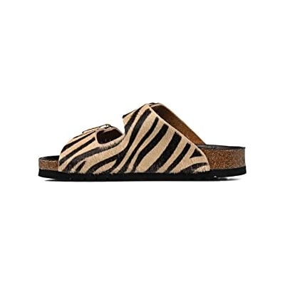 Scholl Kerstsandaal voor dames, Zebra beige zwart, 36 EU 36 EU Scholl Kerstsandaal voor dames, Zebra beige zwart, 36 EU 36 EU