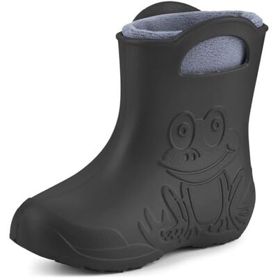 Ladeheid La-ca-03 Regenlaarzen voor meisjes, antraciet 28/29 EU Ladeheid La-ca-03 Regenlaarzen voor meisjes, antraciet 28/29 EU