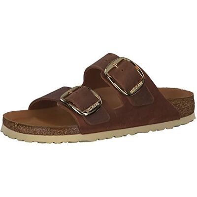 Birkenstock Arizona Big Buckle Damessandalen met open teen, Bruin Cognac Hex Cognac Hex Cognac, 39 EU Smal Birkenstock Arizona Big Buckle Damessandalen met open teen, Bruin Cognac Hex Cognac Hex Cognac, 39 EU Smal