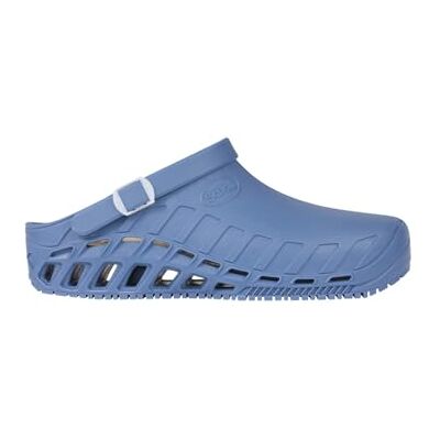 Scholl Clog Evo, gesloten teengedeelte voor dames, Blauw 39.5 EU Scholl Clog Evo, gesloten teengedeelte voor dames, Blauw 39.5 EU
