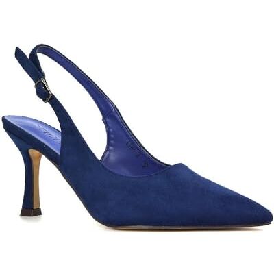 ESSEX GLAM Dames hoge hakken puntige teen pumps hoge hakken puntige teen pumps maat 36-42, Marineblauw imitatie suède, 38 EU 38 EU ESSEX GLAM Dames hoge hakken puntige teen pumps hoge hakken puntige teen pumps maat 36-42, Marineblauw imitatie suède, 38 EU 38 EU