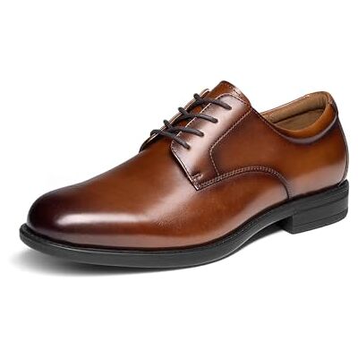 Bruno Marc Klassieke herenschoenen van leer, comfort Oxfords, zakelijke formele schoenen met veters, Lichtbruin 41.5 EU Bruno Marc Klassieke herenschoenen van leer, comfort Oxfords, zakelijke formele schoenen met veters, Lichtbruin 41.5 EU