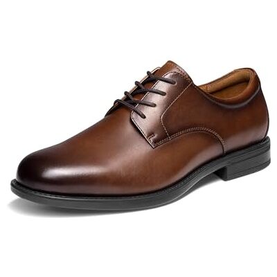 Bruno Marc Klassieke herenschoenen van leer, comfort Oxfords, zakelijke formele schoenen met veters, Bruin 47 EU Bruno Marc Klassieke herenschoenen van leer, comfort Oxfords, zakelijke formele schoenen met veters, Bruin 47 EU