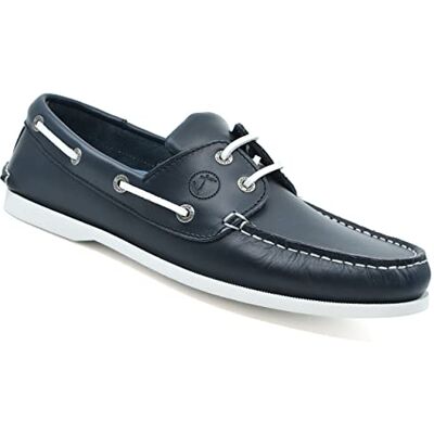 Seajure Watamu bootschoenen voor heren, leer, marineblauw, Navy Blauw 40 EU Seajure Watamu bootschoenen voor heren, leer, marineblauw, Navy Blauw 40 EU