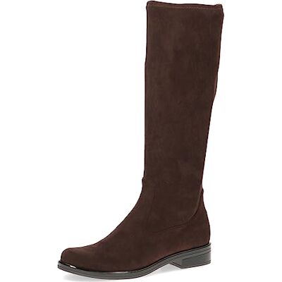 CAPRICE Dames hoge laarzen zonder hakken, kniehoch veganistisch, bruin (Dk Brn Stretch), 37,5 EU 37.5 EU CAPRICE Dames hoge laarzen zonder hakken, kniehoch veganistisch, bruin (Dk Brn Stretch), 37,5 EU 37.5 EU