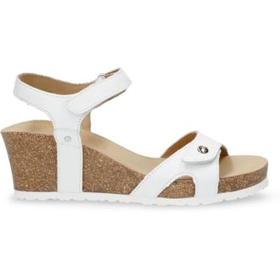 Panama Jack Julia Basics Damessandalen, sleehak, open sandalen, Blanco B017 41 EU Panama Jack Julia Basics Damessandalen, sleehak, open sandalen, Blanco B017 41 EU