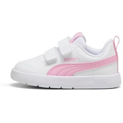 Puma Courtflex V3 V Inf Sneakers, uniseks, baby, V3 V, wit, roze, lila, 27 EU 27 EU Puma Courtflex V3 V Inf Sneakers, uniseks, baby, V3 V, wit, roze, lila, 27 EU 27 EU