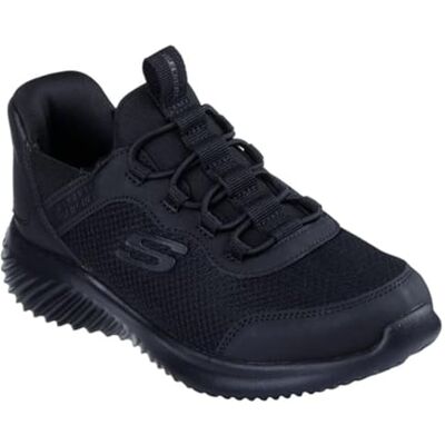 Skechers Bounder Brisk-burst sneakers voor jongens, Zwart synthetisch textiel met zwarte rand, 31 EU 31 EU Skechers Bounder Brisk-burst sneakers voor jongens, Zwart synthetisch textiel met zwarte rand, 31 EU 31 EU