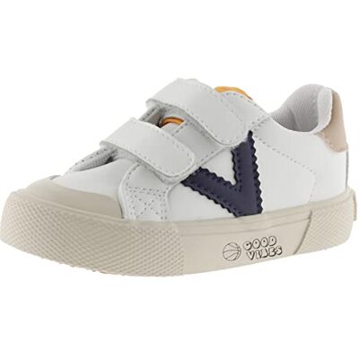 victoria Unisex Lage Sneakers Stam Leer Effect & Onderdelen Contrast & Kras 1065179 voor Kinderen MARINO 24 24 EU victoria Unisex Lage Sneakers Stam Leer Effect & Onderdelen Contrast & Kras 1065179 voor Kinderen MARINO 24 24 EU