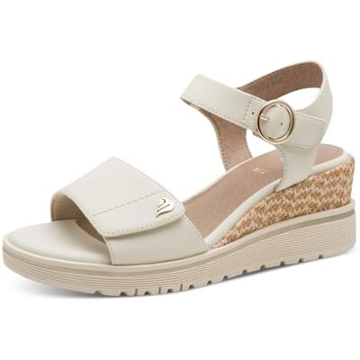 Jana Dames Wedge/Plat Sand Multiadj+veganistische sandalen caleFemme 40 EU Jana Dames Wedge/Plat Sand Multiadj+veganistische sandalen caleFemme 40 EU
