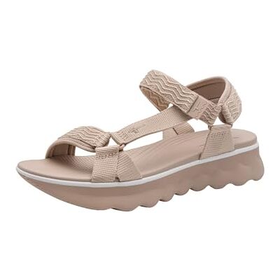 Tamaris 1-28700-46 Plateausandalen voor dames, Taupe 39 EU Tamaris 1-28700-46 Plateausandalen voor dames, Taupe 39 EU