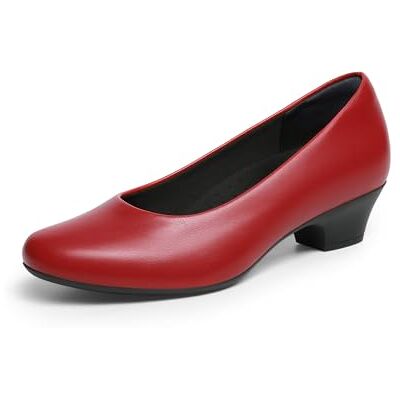 DREAM PAIRS Comfortabele instappers voor dames, gesloten teen, lage hak, casual schoenen voor bruiloften, Rood, 38 EU 38 EU DREAM PAIRS Comfortabele instappers voor dames, gesloten teen, lage hak, casual schoenen voor bruiloften, Rood, 38 EU 38 EU