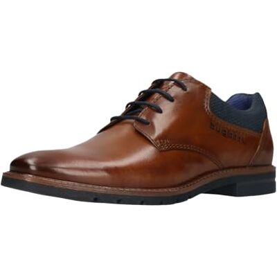 bugatti Mero Chaussures à lacets pour homme en cuir lisse et largeur confortable Marron, marron, 42 EU large 42 EU Large bugatti Mero Chaussures à lacets pour homme en cuir lisse et largeur confortable Marron, marron, 42 EU large 42 EU Large