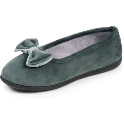 Isotoner Slippers voor dames, zacht, ultra comfortabel en licht, comfort technologie Everywear, EU,, Iriserende salie strik, 36 EU 36 EU Isotoner Slippers voor dames, zacht, ultra comfortabel en licht, comfort technologie Everywear, EU,, Iriserende salie strik, 36 EU 36 EU