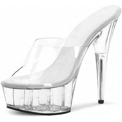 SPONYBORTY Transparante damesslippers met hoge hak, plateausandalen, sexy, avondjurk, grote maat, overknee, D, 39 EU 39 EU SPONYBORTY Transparante damesslippers met hoge hak, plateausandalen, sexy, avondjurk, grote maat, overknee, D, 39 EU 39 EU