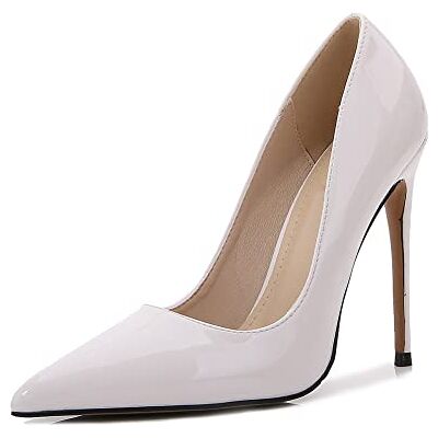 YFZHF Dames pumps hoge hakken stijlvolle pumps voor kantoor 12 cm, Wit. 37 EU YFZHF Dames pumps hoge hakken stijlvolle pumps voor kantoor 12 cm, Wit. 37 EU