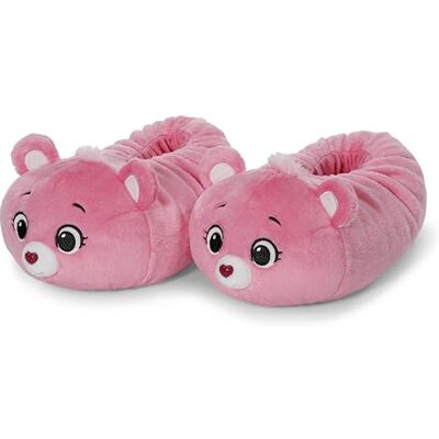 NICI Bisounours Hourra de Poeh pantoffels 40-43 (maat L), roze, warme pluche pantoffels voor kinderen en volwassenen, dierenschoenen met antislipzool, pantoffels 62820 NICI Bisounours Hourra de Poeh pantoffels 40-43 (maat L), roze, warme pluche pantoffels voor kinderen en volwassenen, dierenschoenen met antislipzool, pantoffels 62820